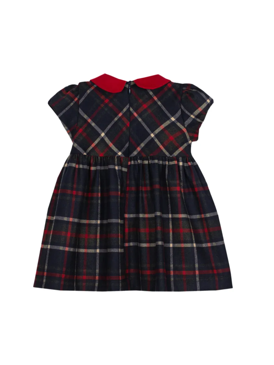 PATACHOU TARTAN FLANNEL DRESS