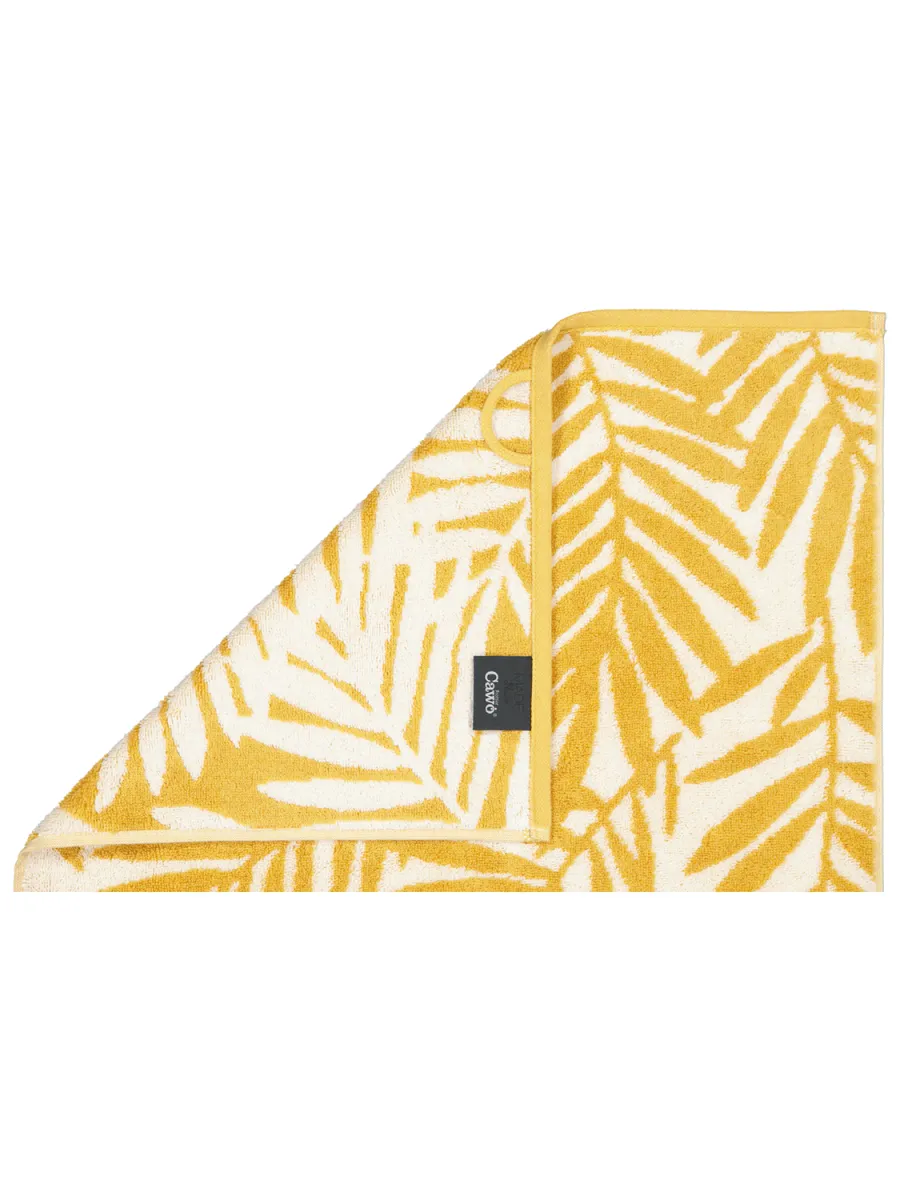 CAWÖ MAISON LEAVES HÅNDKLE - GOLD