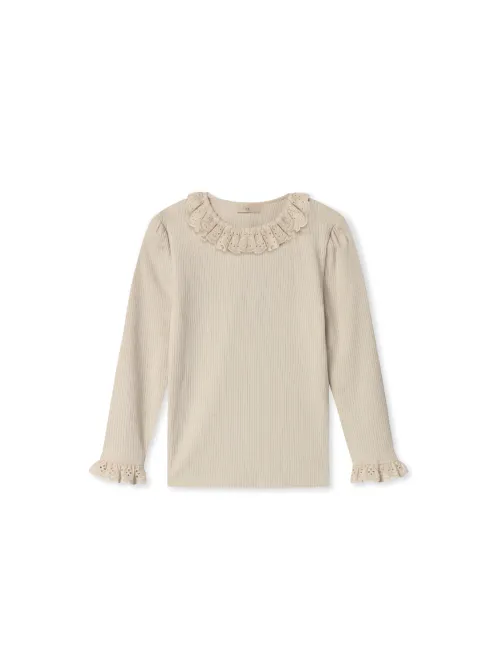 Hovedbilde FLIINK KENNA LACE GENSER - SANDSHELL