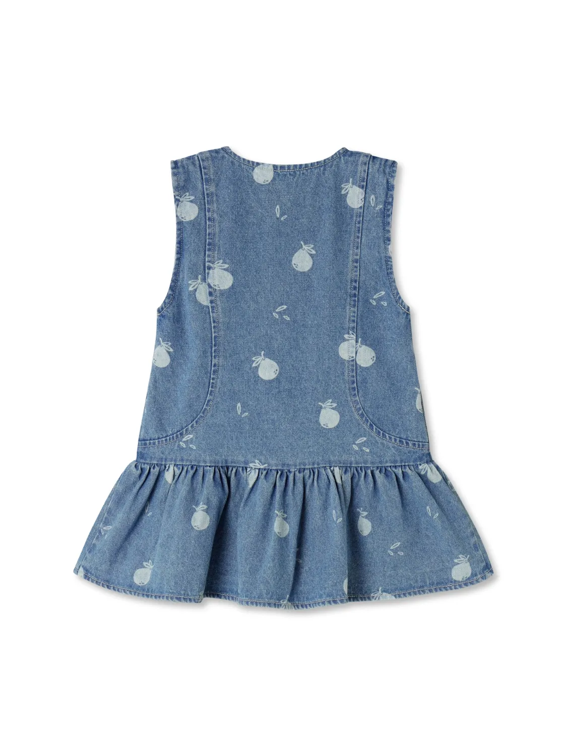 FLIINK DON DENIM KJOLE - MEDIUM DENIM BLÅ