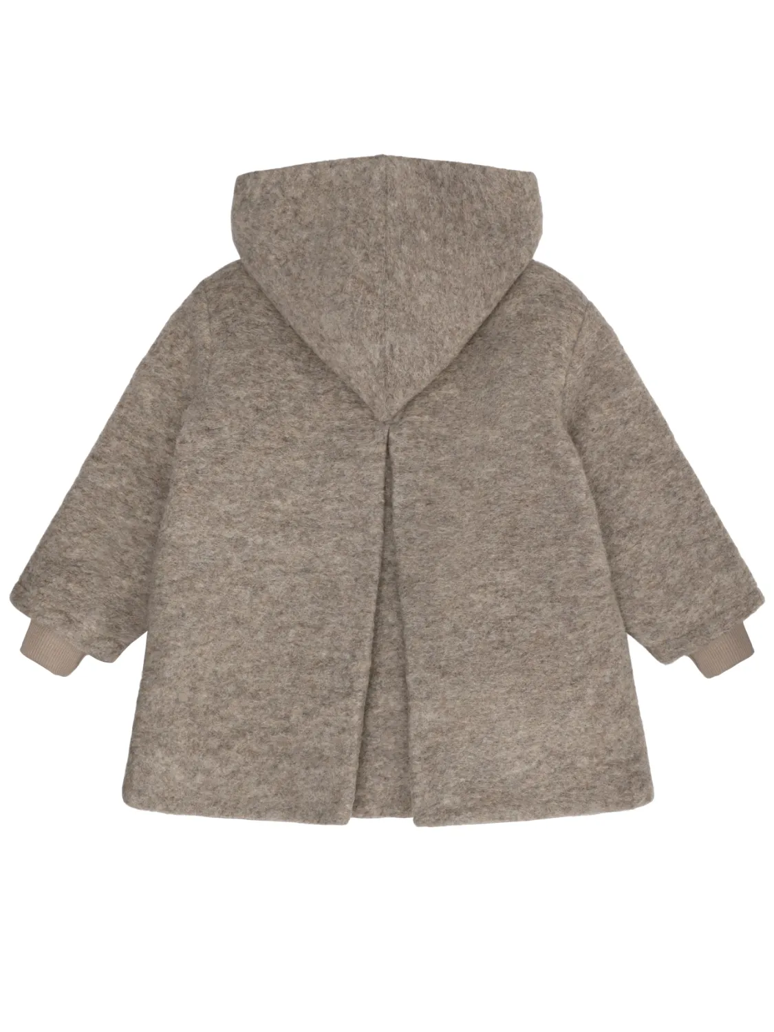 HUTTEliHUT ULLKÅPE MED HETTE - BEIGE
