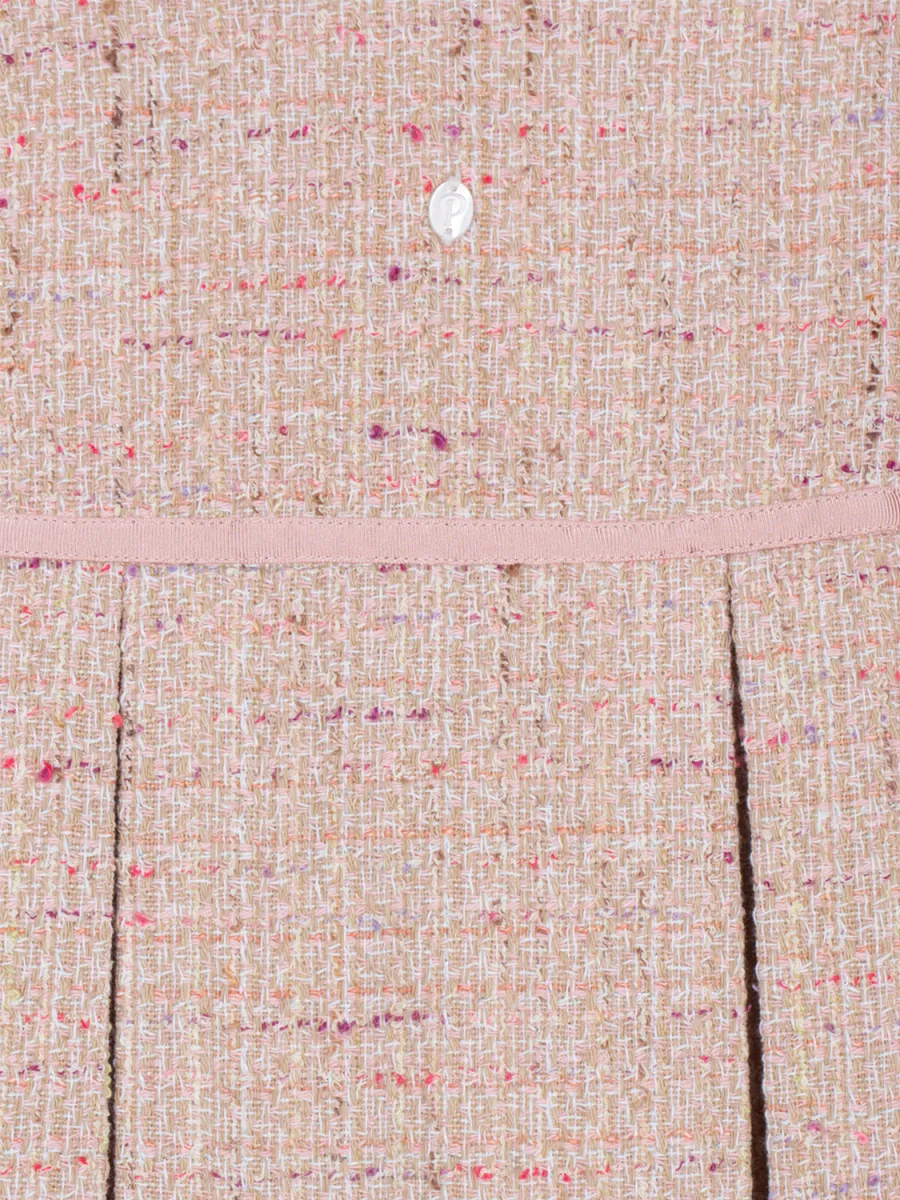 PATACHOU TWEED AND JERSEY SETT - PALE PINK