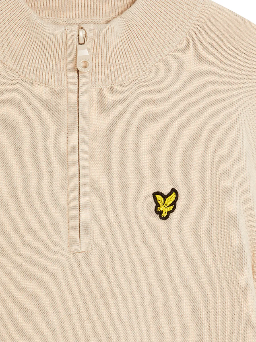LYLE & SCOTT ZIP GENSER - PUTTY