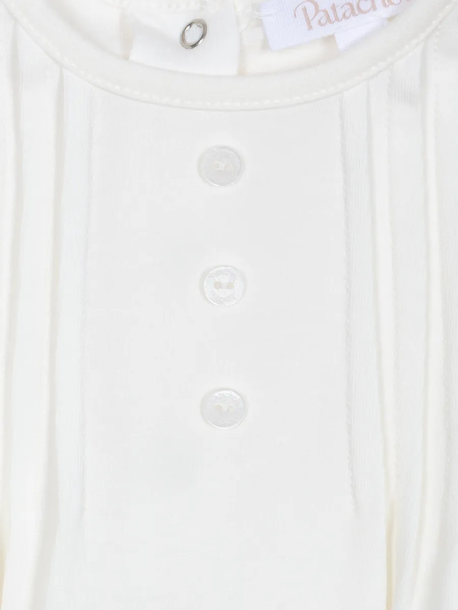 PATACHOU ECRU JERSEY BLOUSE