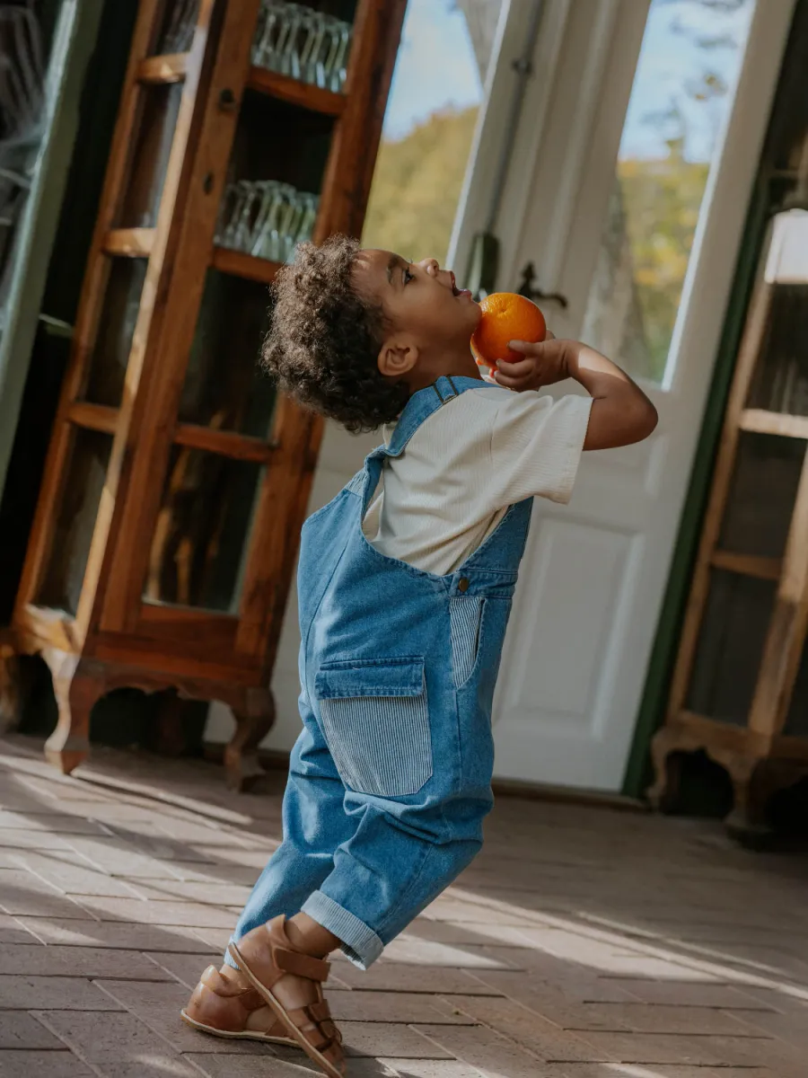 FLIINK DON CONTRAST SELEBUKSE - MEDIUM DENIM BLUE