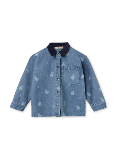 Hovedbilde FLIINK DON DENIM SKJORTE - MEDIUM DENIM BLÅ