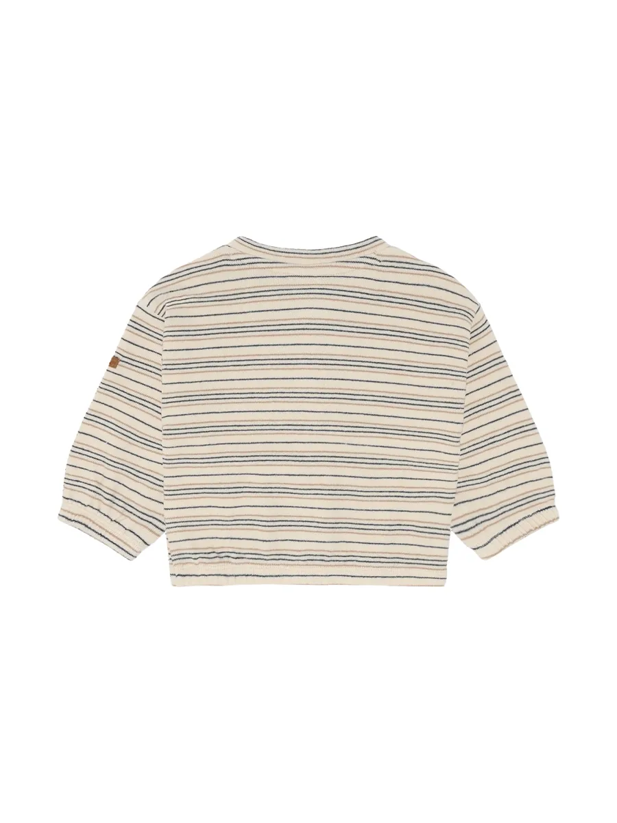 HUST & CLAIRE SIGURT FINE STRIPED STRIKKET GENSER
