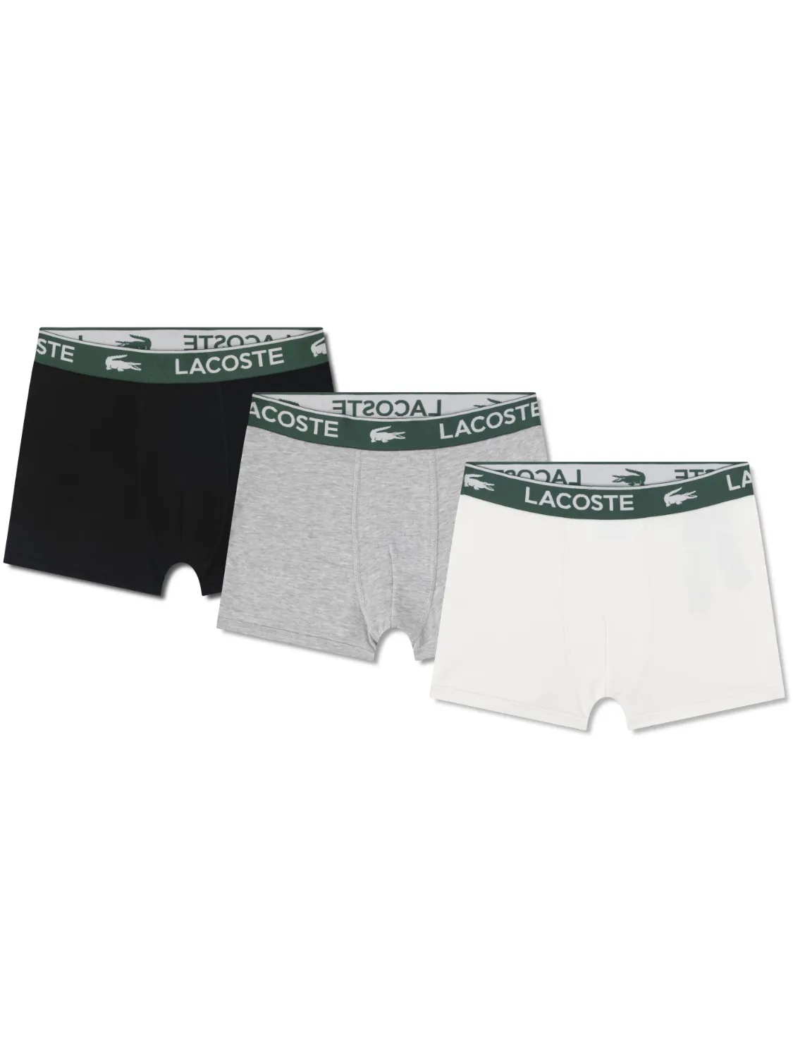 LACOSTE 3-PACK SOLID BOXER BRIEF